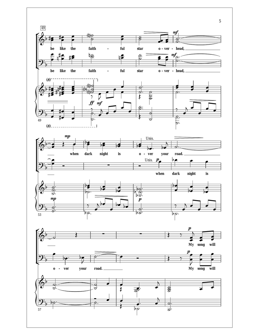 My Song Will Speak My Song Will Speak 4-Part scores gallery preview page 5