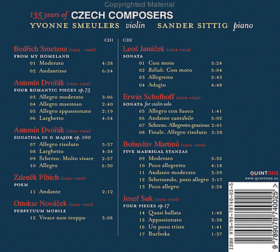 135 Years of Czech Composers