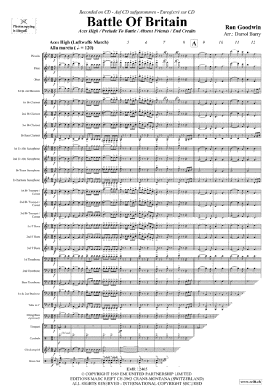 Battle Of Britain Concert Band scores gallery preview page 3