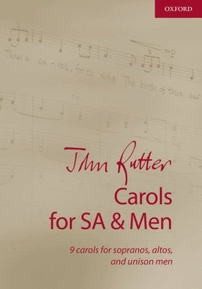 Book cover for John Rutter Carols for SA and Men