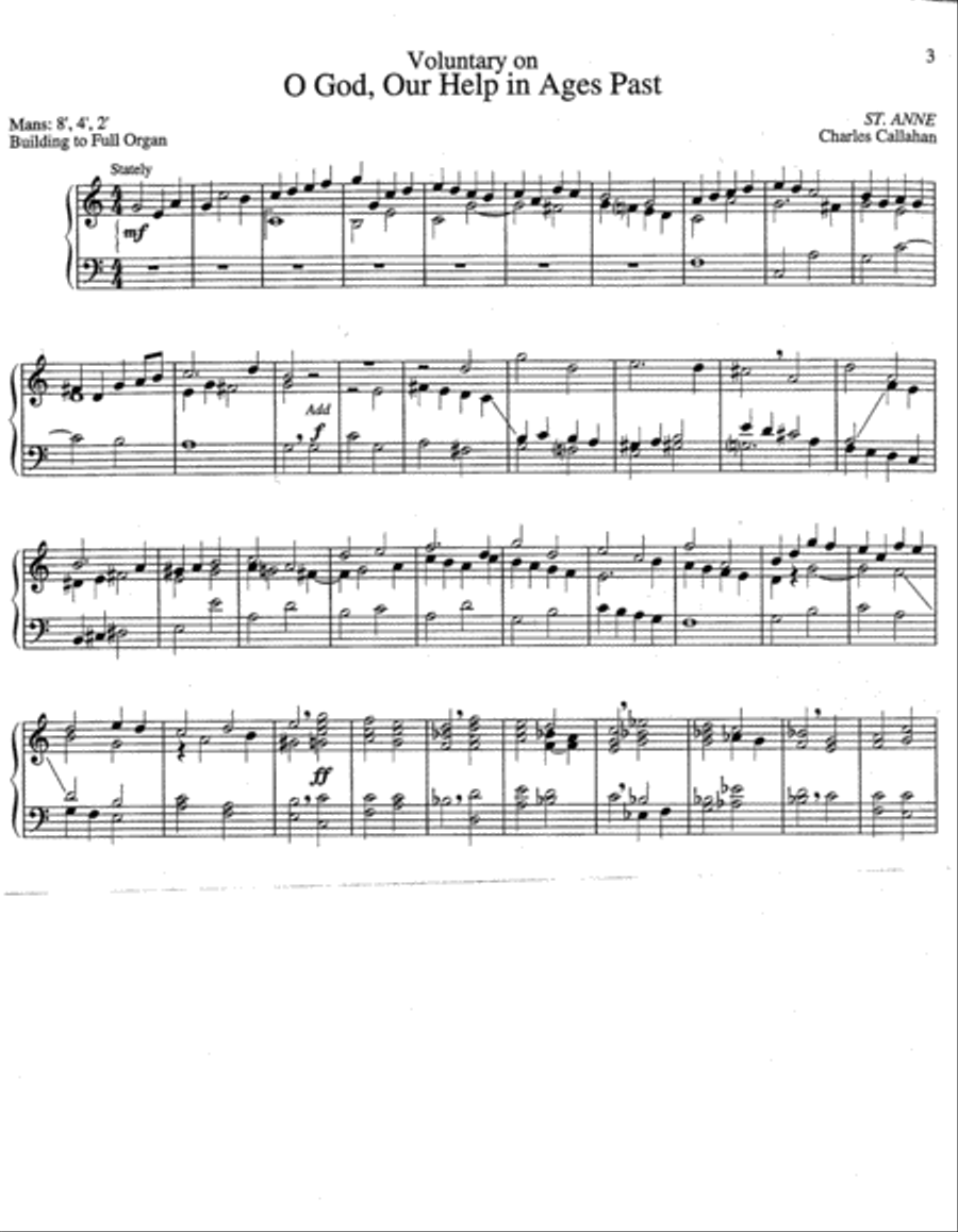 Funeral Music for Manuals Organ scores gallery preview page 2