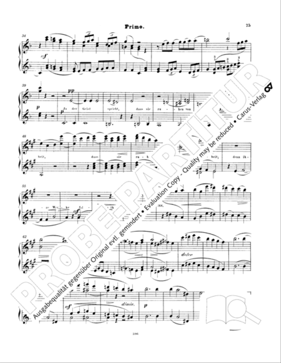 Ein Deutsches Requiem (German Requiem) Piano Duet scores gallery preview page 84