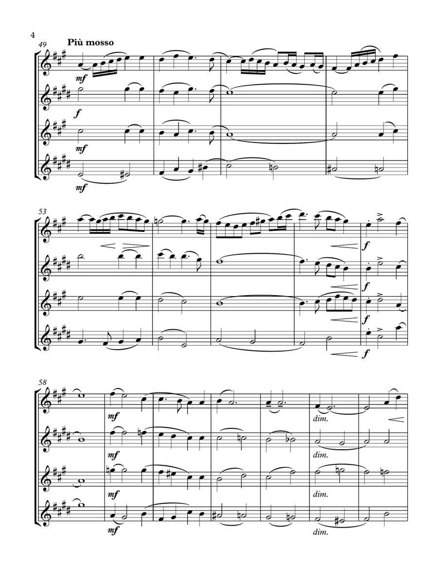 Were You There? - Saxophone Quartet Were You There? - Saxophone Quartet Saxophone Quartet scores gallery preview page 4