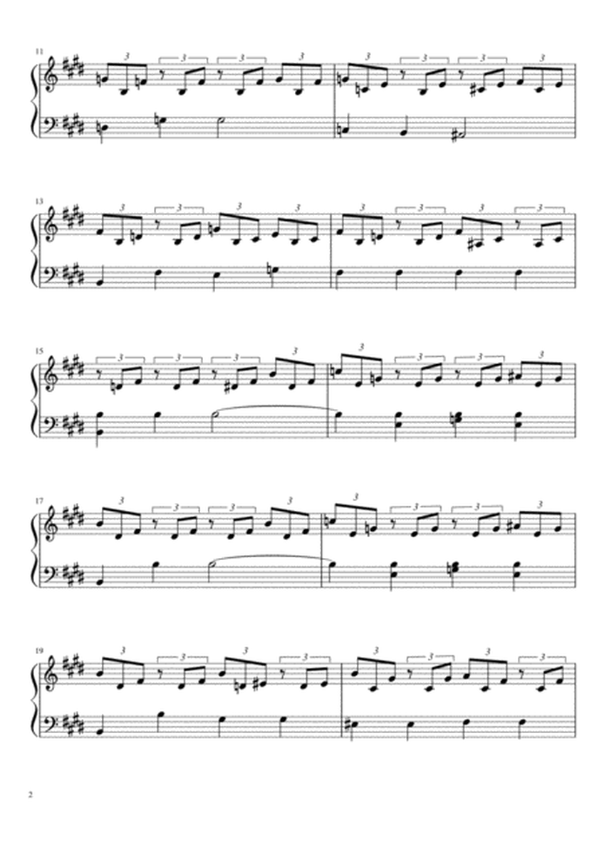 Beethoven - Moonlight Sonata (easy piano sheet) image number null