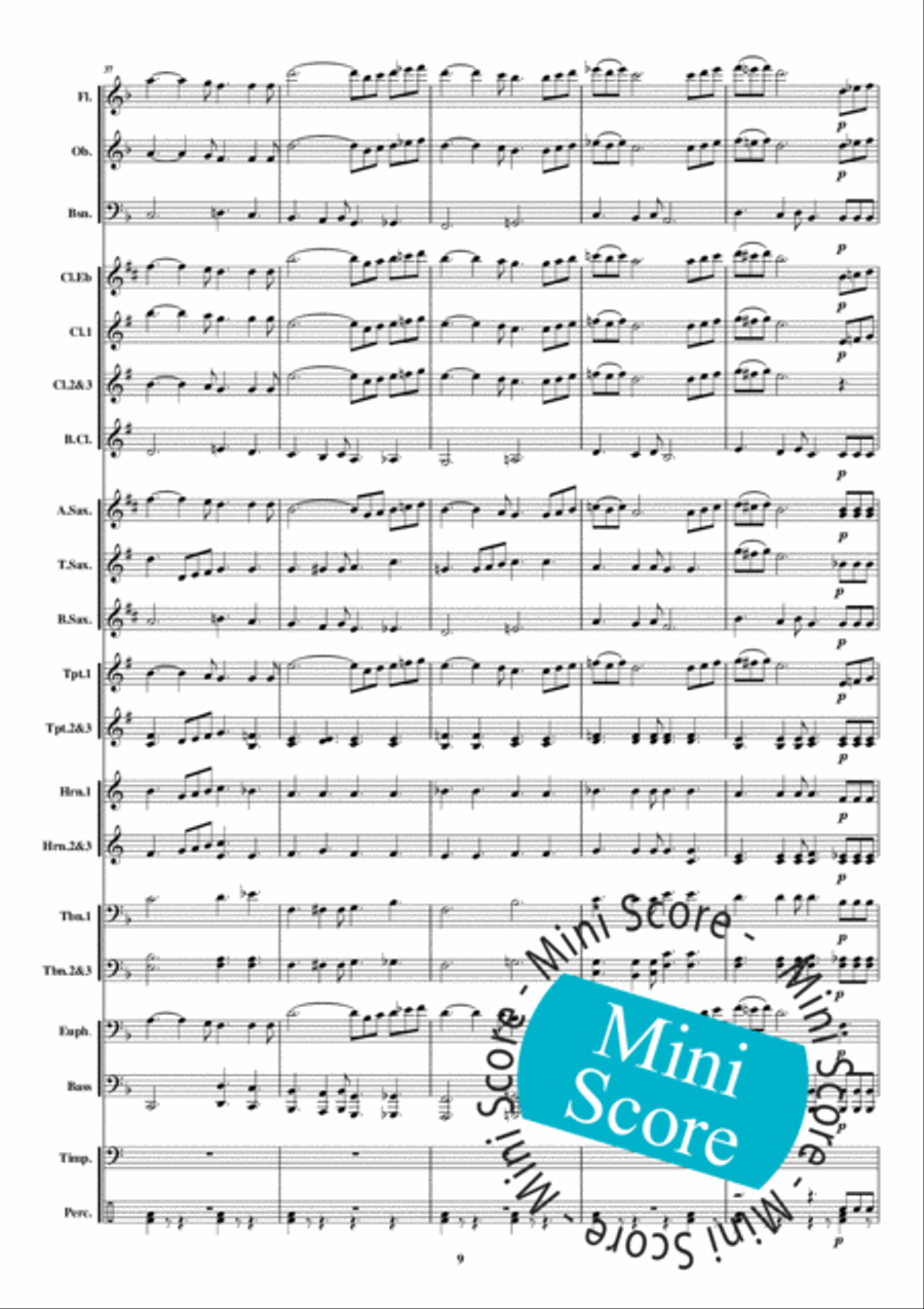 Regina Coeli Concert Band scores gallery preview page 15