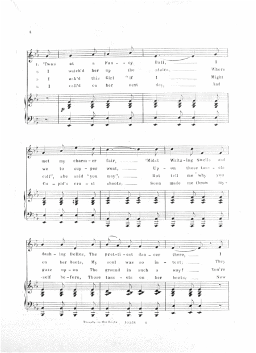Tassels on the Boots Voice scores gallery preview page 3