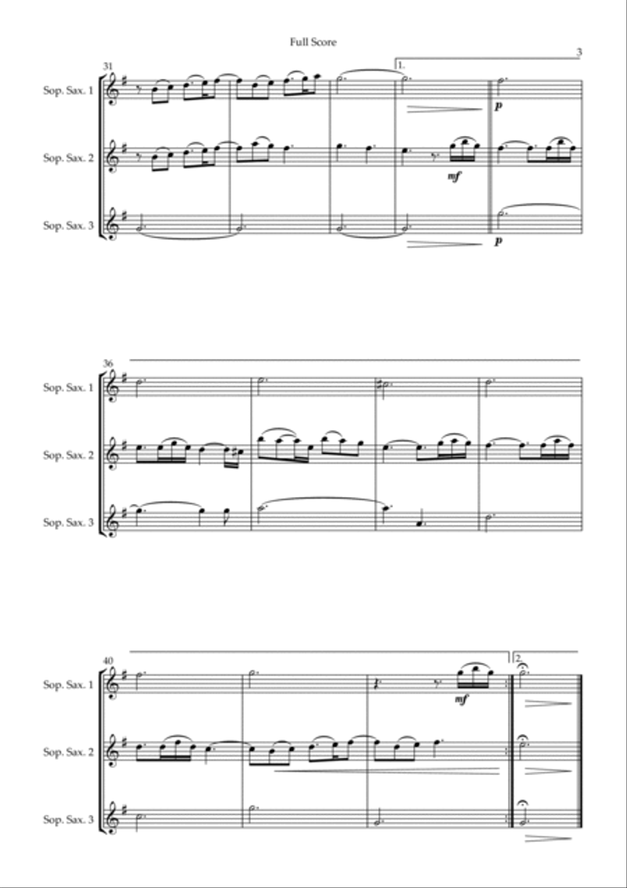 Married Life Woodwind Trio scores gallery preview page 3