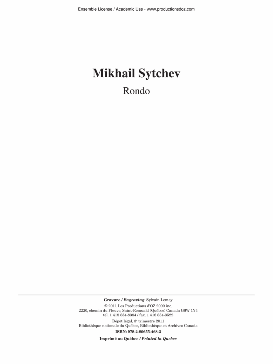 Rondo Classical Guitar scores gallery preview page 1