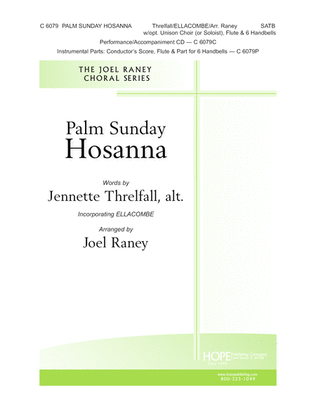 Book cover for Palm Sunday Hosanna-SATB-Digital Download