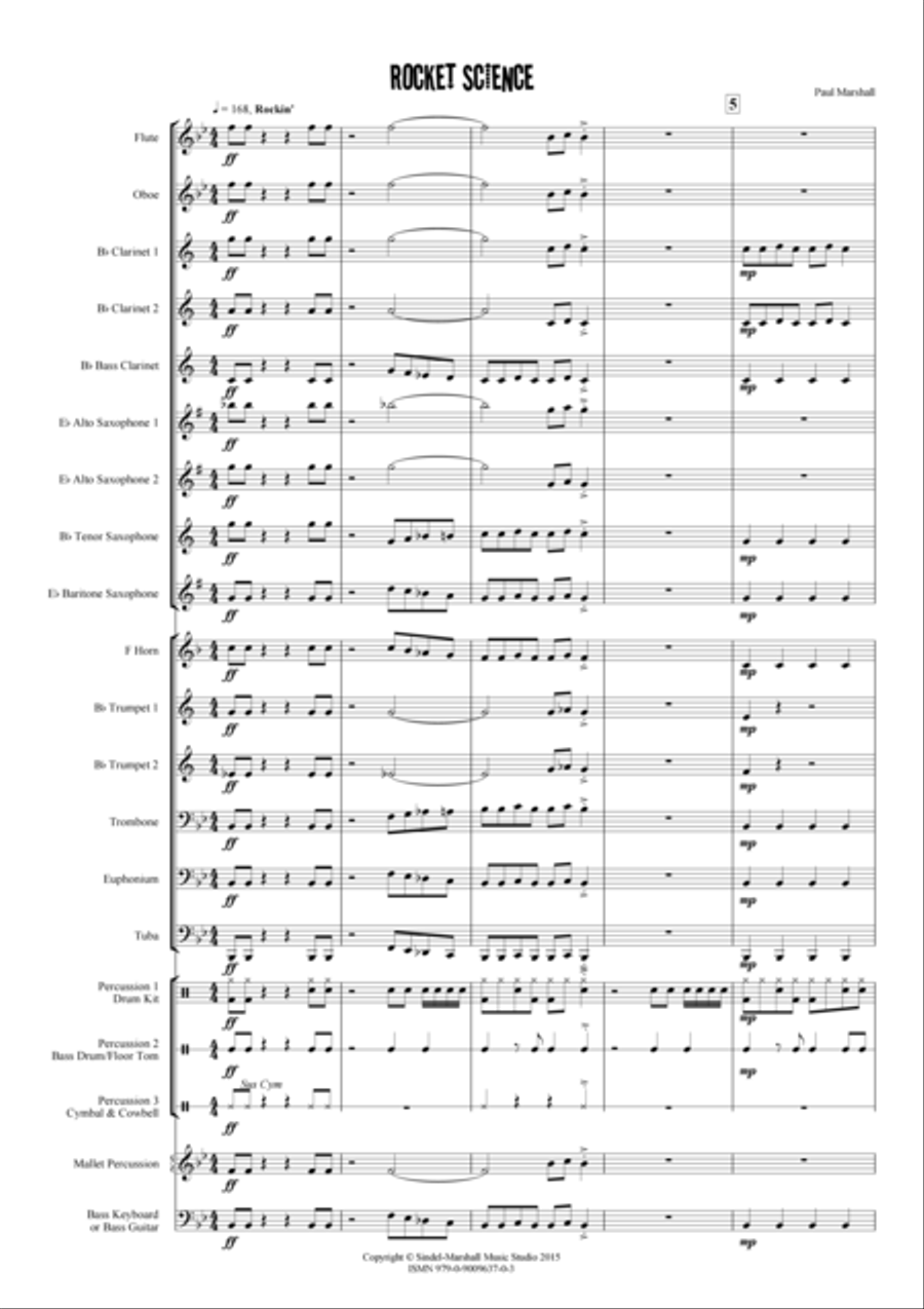 Rocket Science - Concert Band Concert Band scores gallery preview page 2