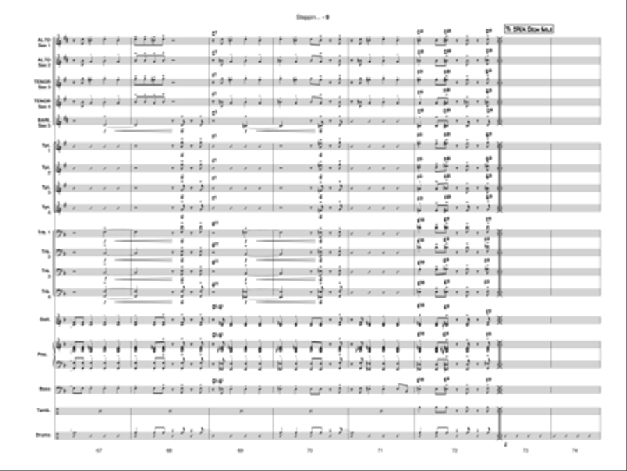 Steppin' Up! Jazz Ensemble scores gallery preview page 10