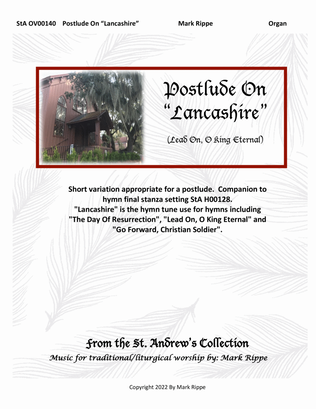 Book cover for Postlude On "Lancashire" (Lead On O King Eternal) StA OV00140