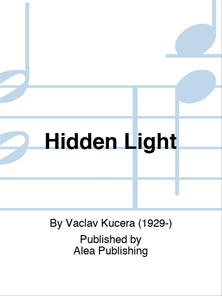 Hidden Light Hidden Light Bass Clarinet scores gallery preview page 1
