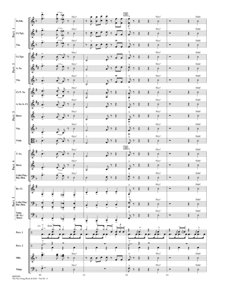 The Hey Song (Rock & Roll Pt II) (Flex-Band) - Conductor Score (Full Score)