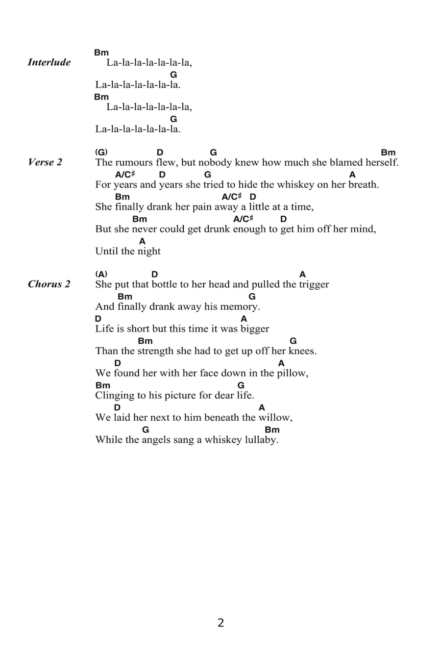 Whiskey Lullaby (featuring Alison Krauss) Electric Guitar scores gallery preview page 2