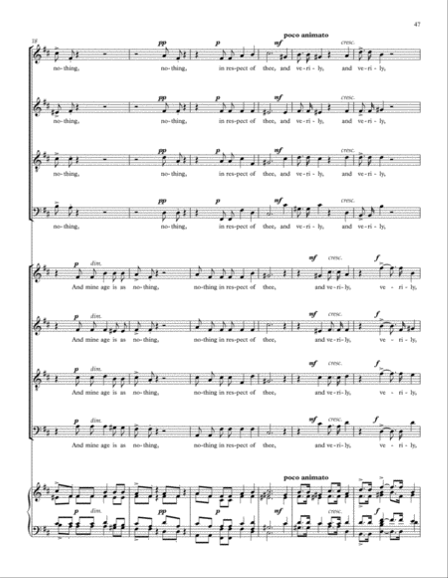 Songs of Farewell Divisi scores gallery preview page 63