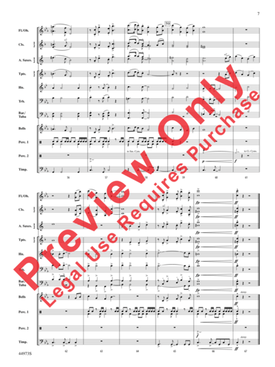 Wings of Apollo Concert Band scores gallery preview page 8