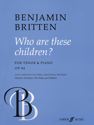 Book cover for Who Are These Children, Op. 84