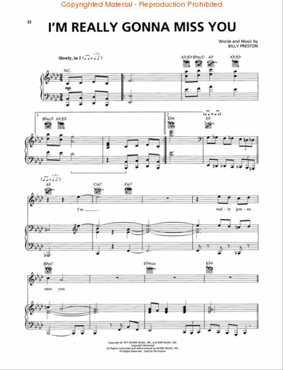 Best of Billy Preston Piano, Vocal, Guitar scores gallery preview page 4