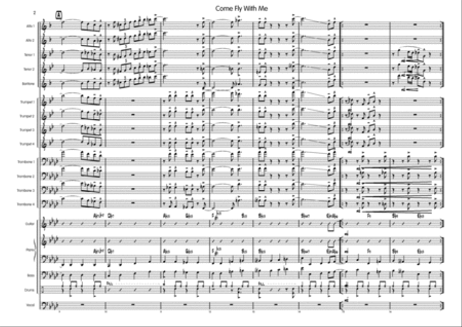 Come Fly With Me Come Fly With Me Big Band scores gallery preview page 3