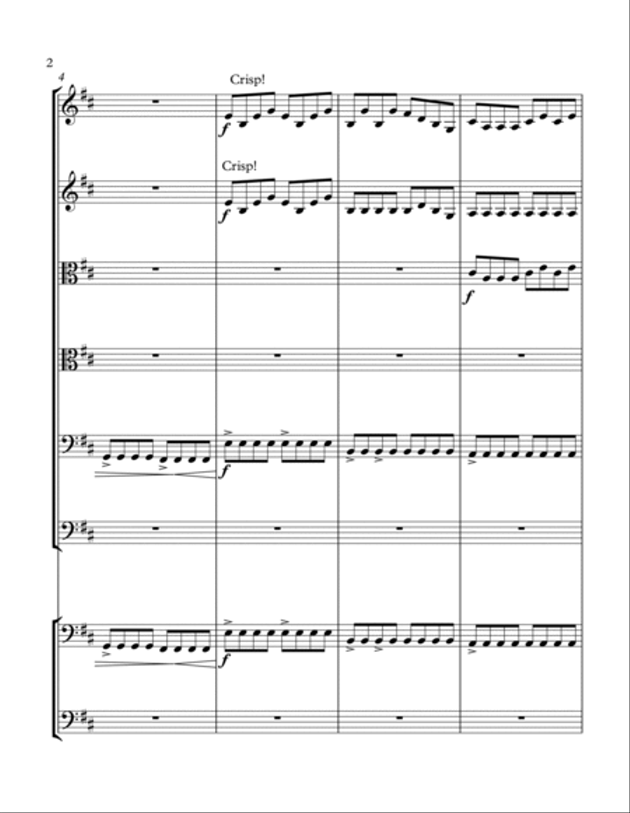 Hero's Journey: Heroic Charge String Quartet scores gallery preview page 3
