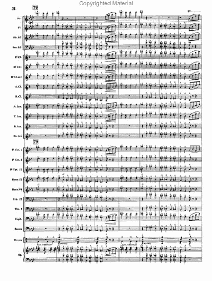 The Stars and Stripes Forever Concert Band scores gallery preview page 10