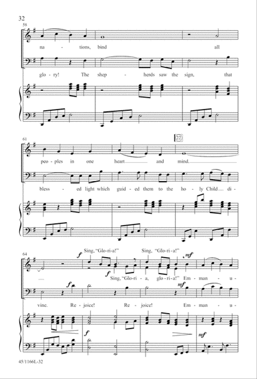 12 Carols for about 12 Singers 3-Part scores gallery preview page 33