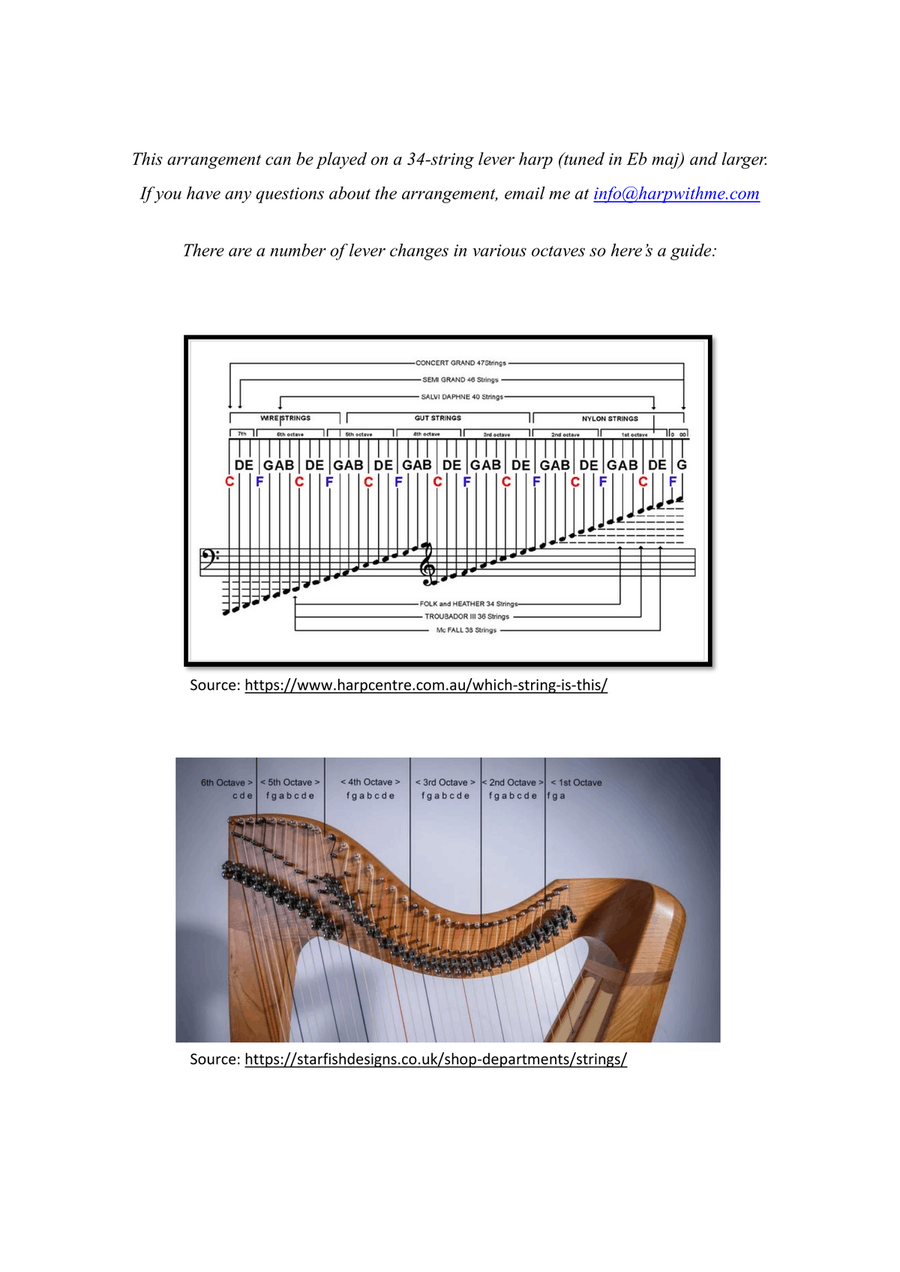Die With A Smile Celtic Harp scores gallery preview page 2