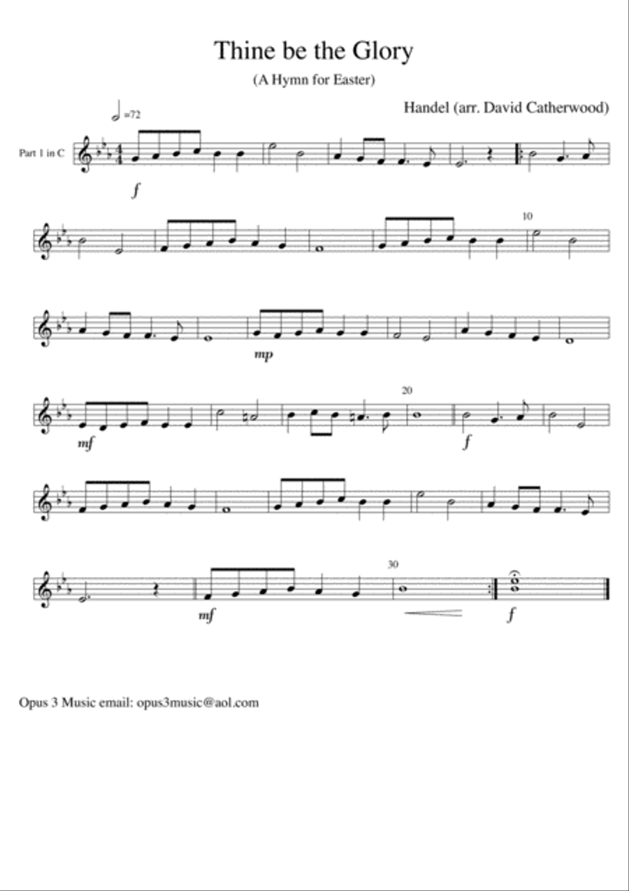 Handel Highlights - March from Scipio Air from Rinaldo See the Conquering Hero- for Flex ensembles Concert Band scores gallery preview page 4