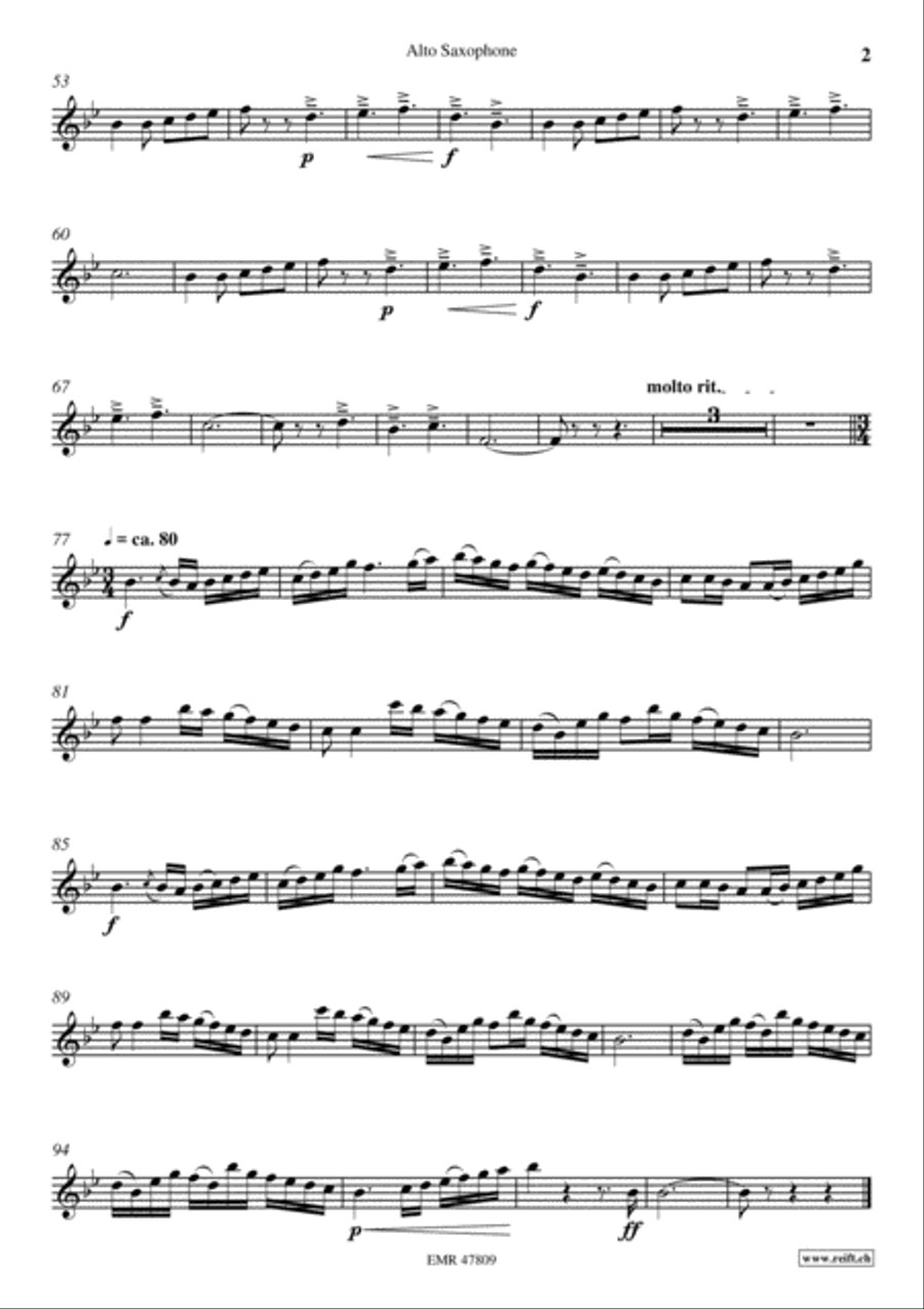 Lioba en Voyage Alto Saxophone scores gallery preview page 3