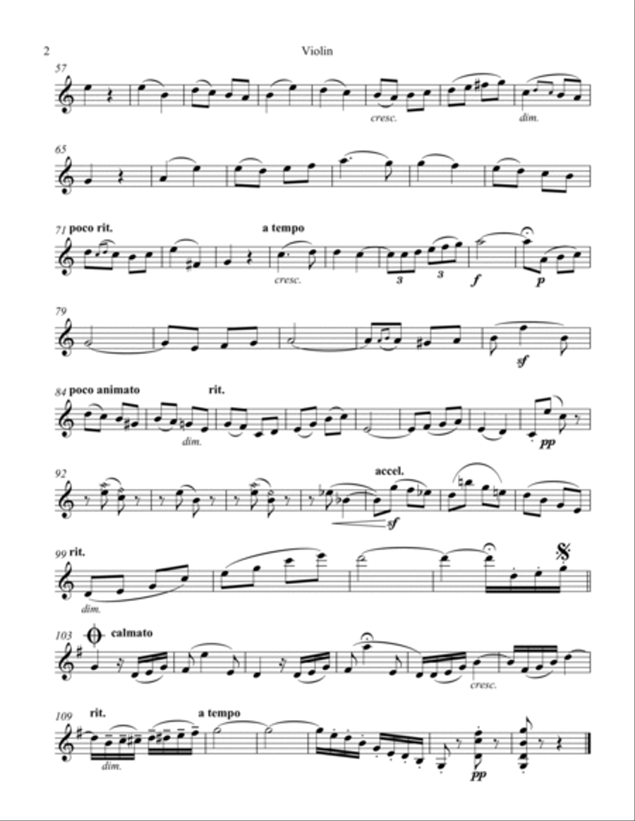 Serenade Badine Violin Solo scores gallery preview page 2