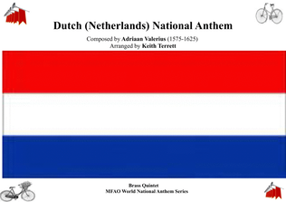 Dutch National Anthem ("Het Wilhelmus" - "Wilhelmus van Nassouwe") for Brass Quintet