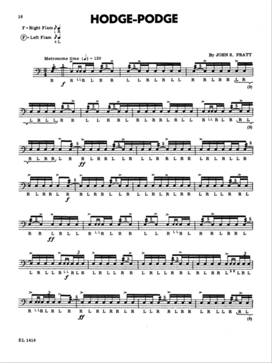14 Modern Contest Solos For Snare Drum Percussion scores gallery preview page 3