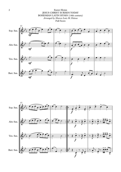 Christmas Song Collection (for Saxophone Quartet SET 1) - BOOK THREE image number null