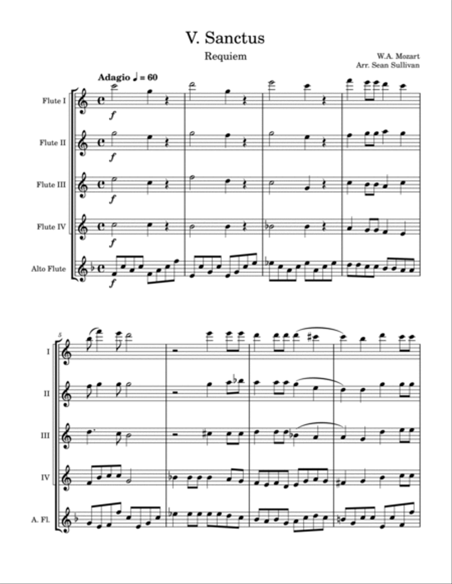 Sanctus Woodwind Quintet scores gallery preview page 2