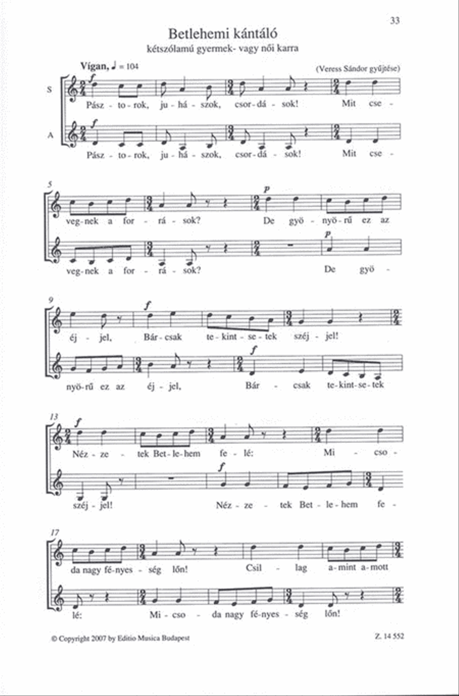 Chorwerke I Kinder-, Frauen- und Männerchöre A Cappella scores gallery preview page 3