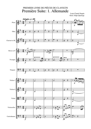 Allemande (Premier Livre de Pièces de Clavecin) - Score Only