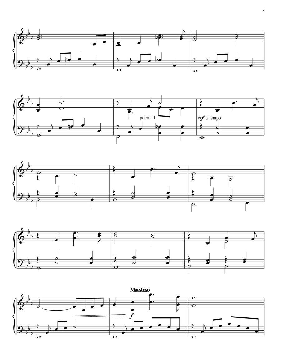 Tara's Theme (My Own True Love) Piano Solo scores gallery preview page 3