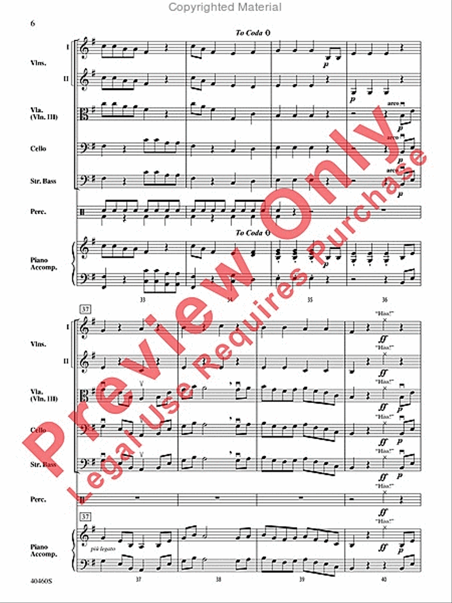 El Gato Pizzicato String Orchestra scores gallery preview page 7