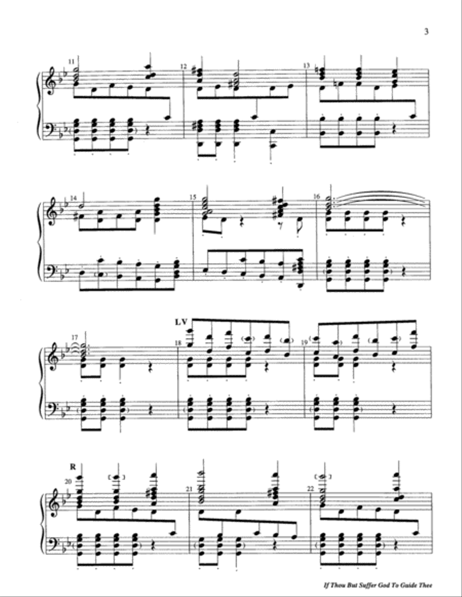 If Thou but Suffer God to Guide Thee 5-Octaves scores gallery preview page 13