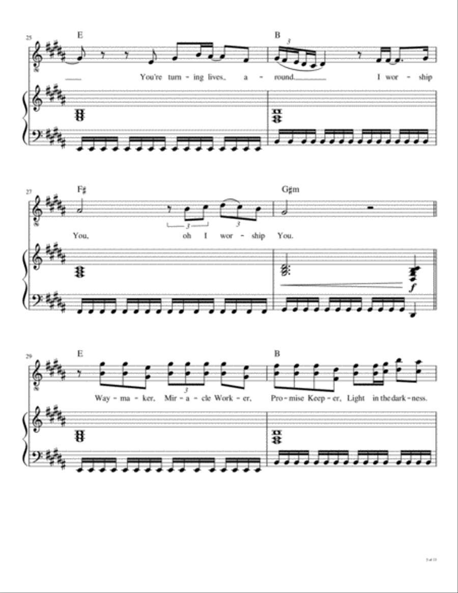 Way Maker Voice scores gallery preview page 6