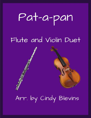 Book cover for Pat-a-pan, for Flute and Violin