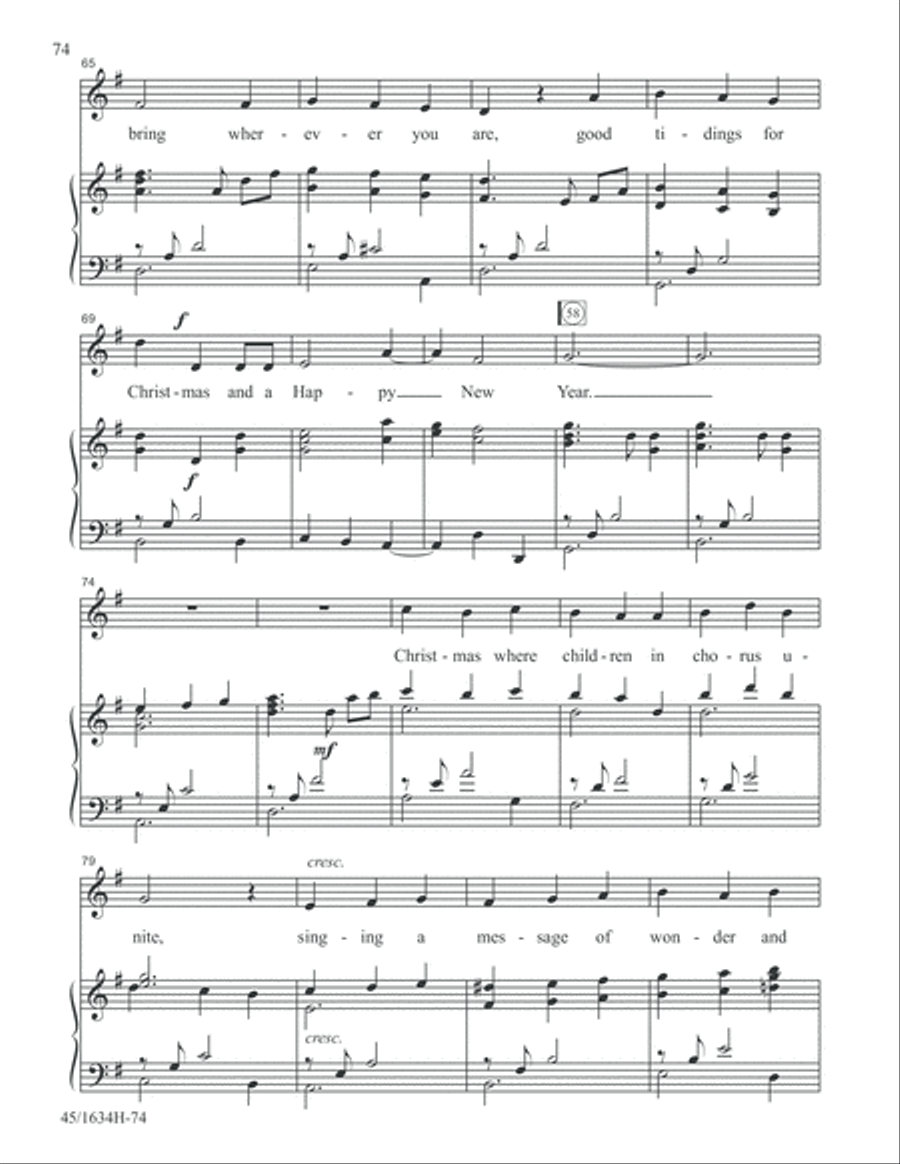 Together Together Unison Choir scores gallery preview page 74