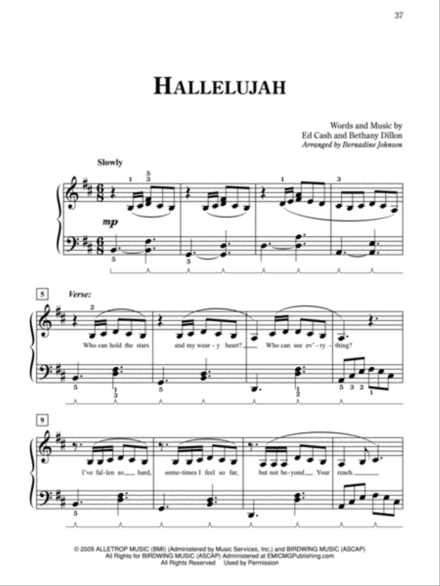 Pure & Simple Christian Hits Easy Piano scores gallery preview page 4