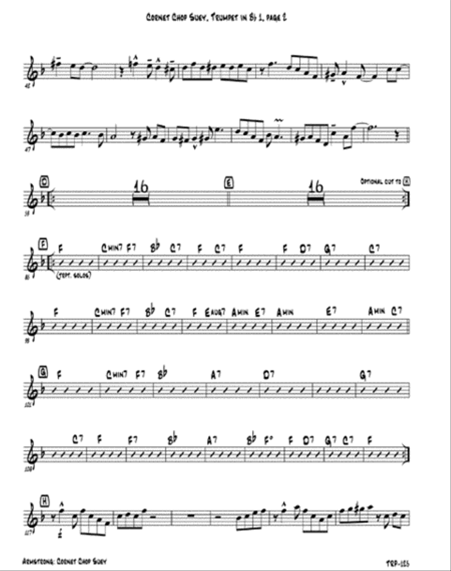 Cornet Chop Suey Small Ensemble scores gallery preview page 7