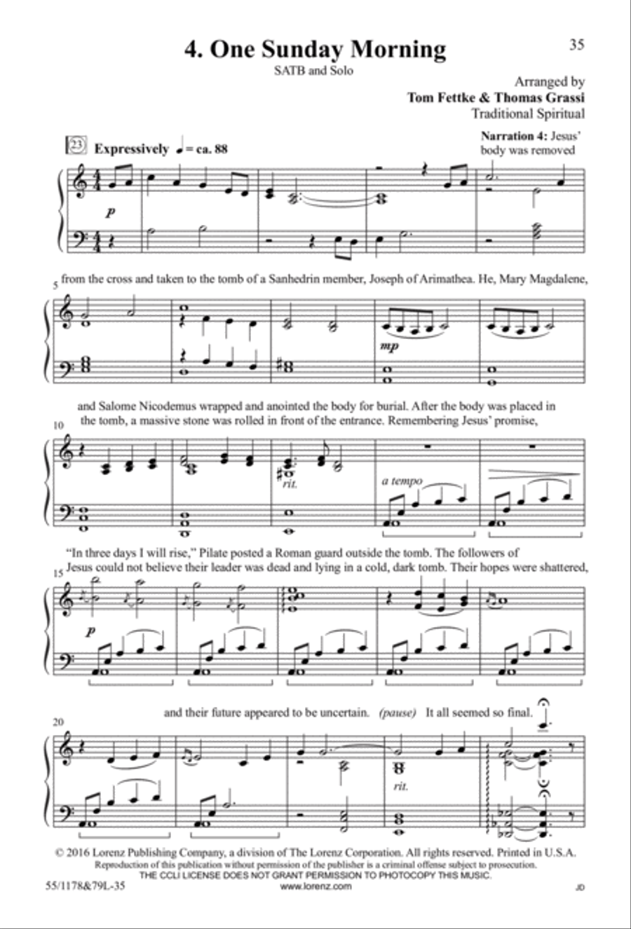 A Living Hope - SATB with Performance CD 4-Part scores gallery preview page 11