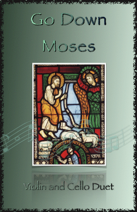 Book cover for Go Down Moses, Gospel Song for Violin and Cello Duet