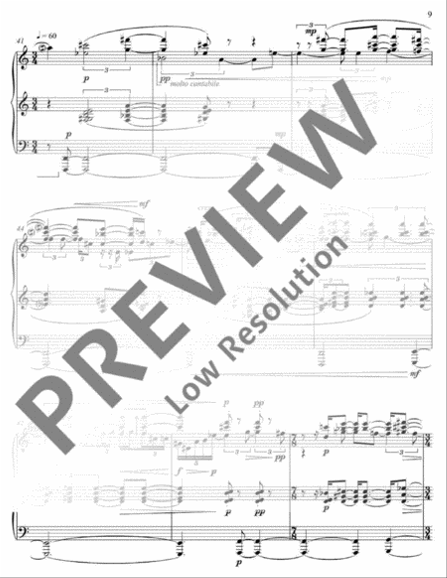 Three Japanese Miniatures Piano Solo scores gallery preview page 12