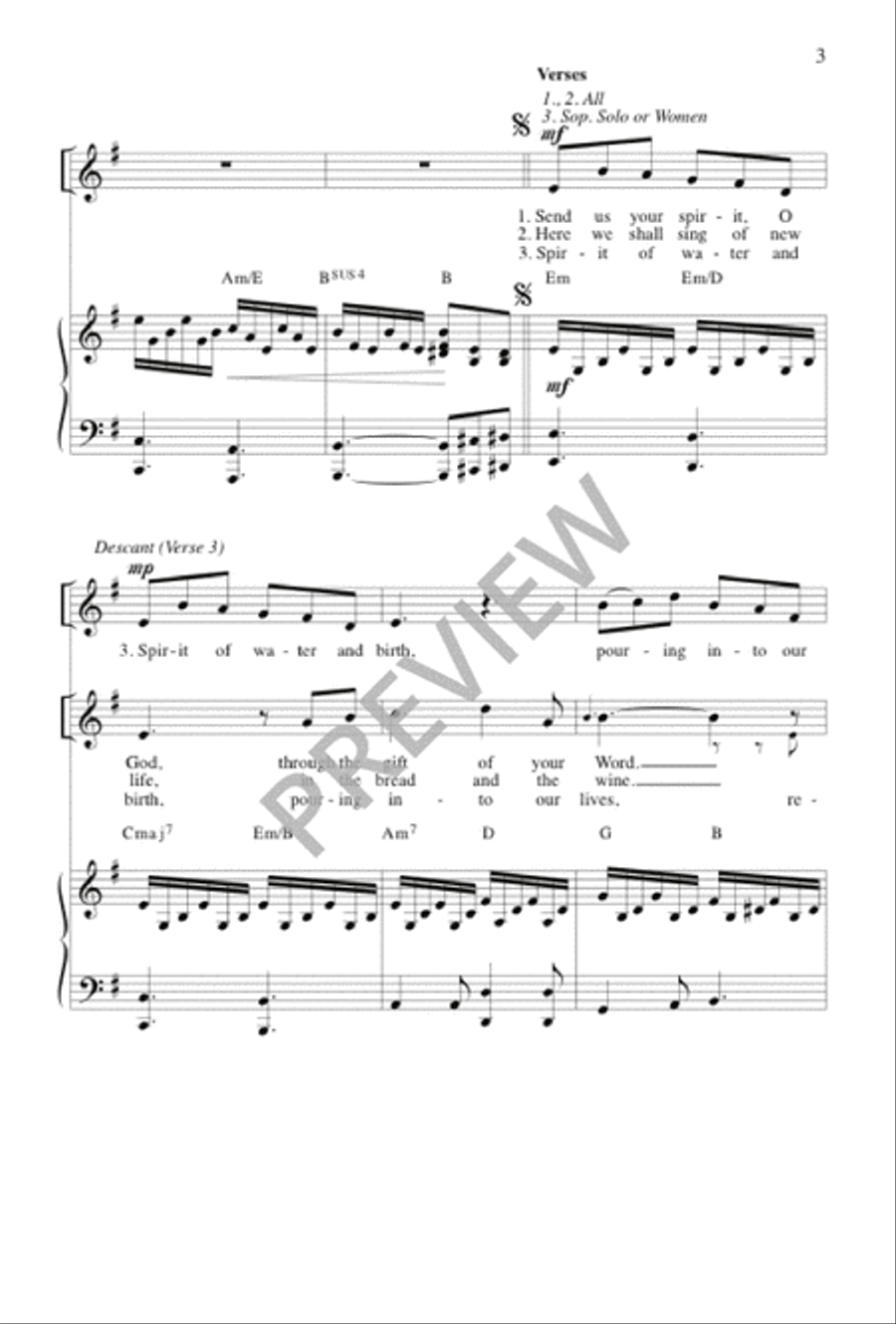 Spirit of Truth and Life Spirit of Truth and Life Unison Choir scores gallery preview page 3