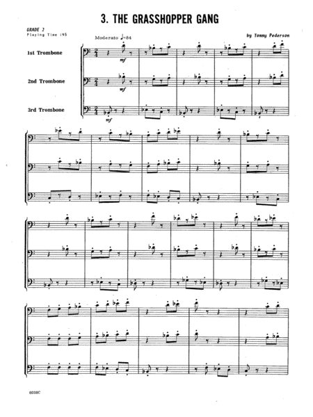 Ten Trios For Trombone - Full Score